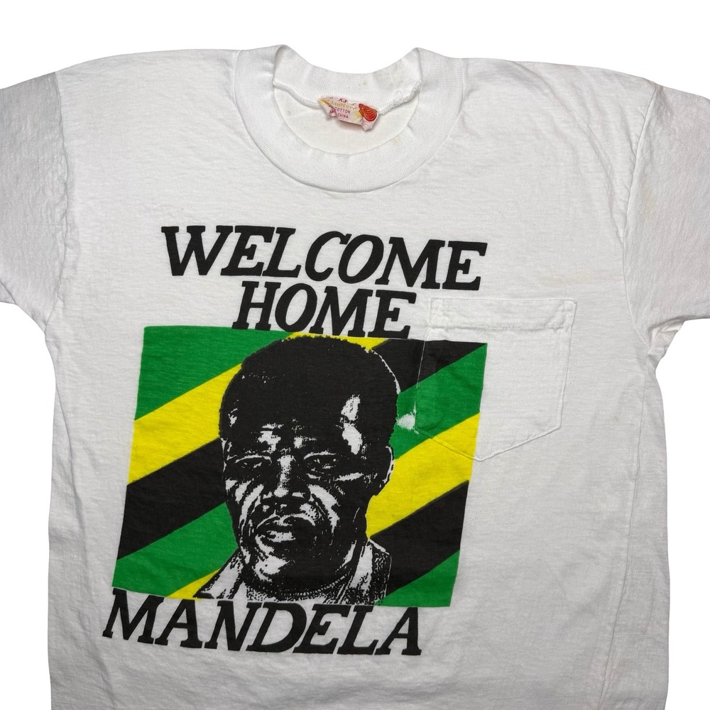 Vintage‎ 90s Welcome Home Nelson Mandela shirt